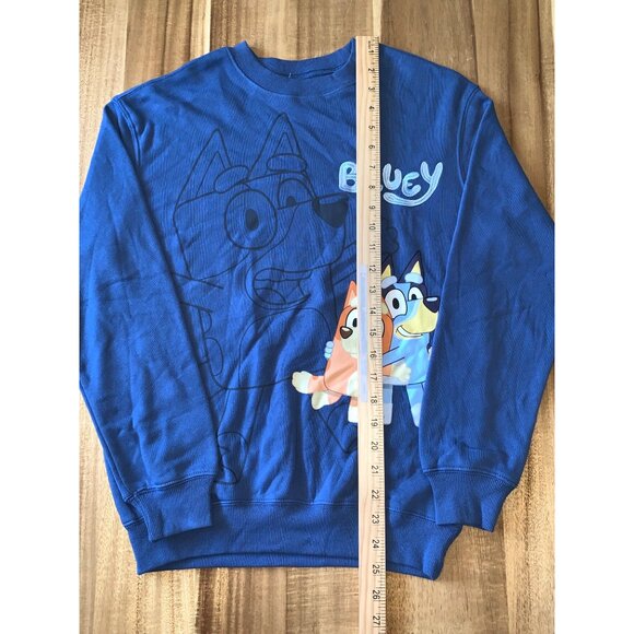 Bluey Kids Girls Crewneck Sweater Blue Hybrid Apparel Cotton Blend Size XXS - Picture 11 of 12